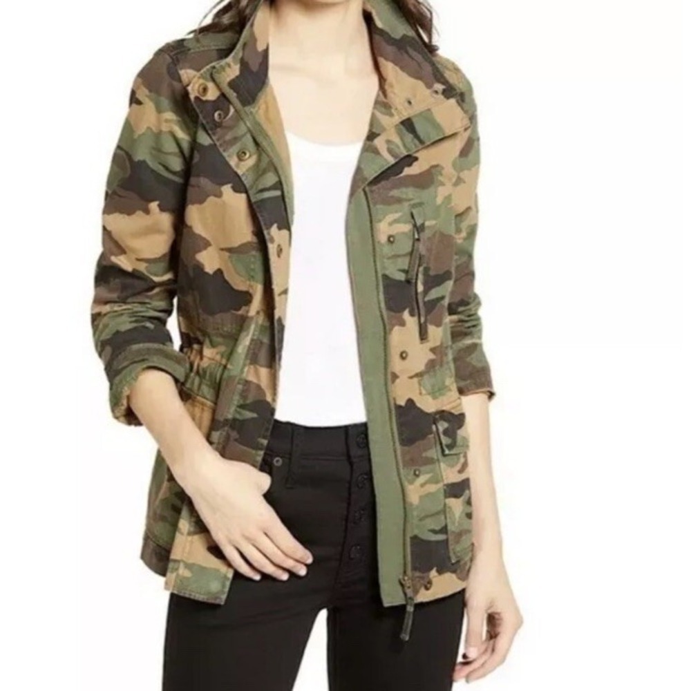 Madewell Womens Dispatch Camo Utility Jacket Faded Birch Size Small